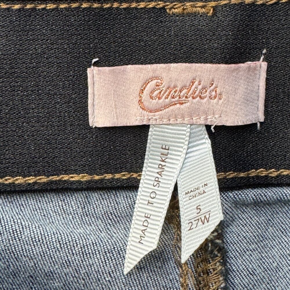 Candies Skinny Jeans Size 5/27W Dark Wash‎ Denim Stretch Sculpt Jeans Push Up - Picture 3 of 10